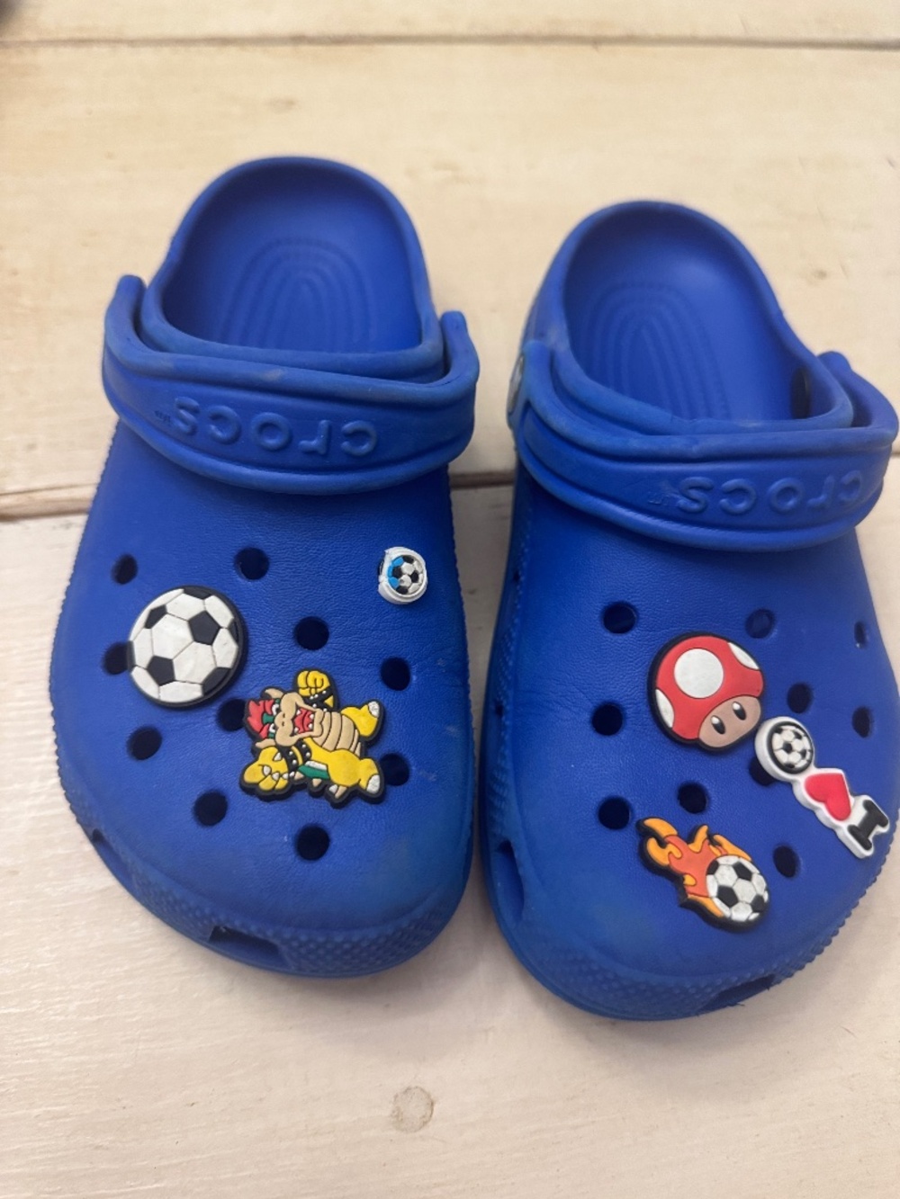 J4 Blue Crocs